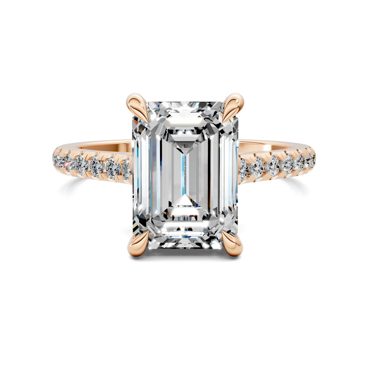 Hollie Hidden Halo Cathedral Pavé Ring