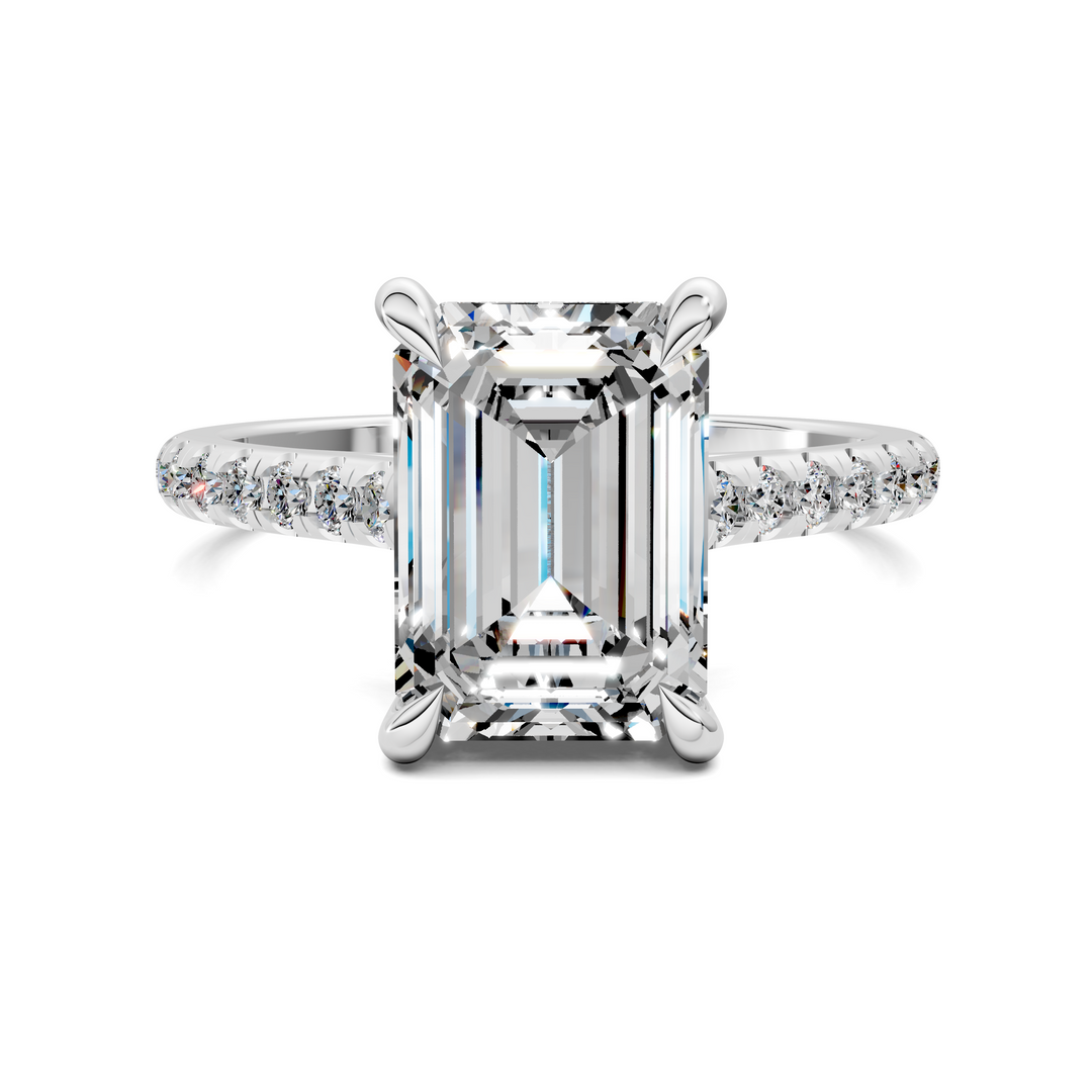 Hollie Hidden Halo Cathedral Pavé Ring