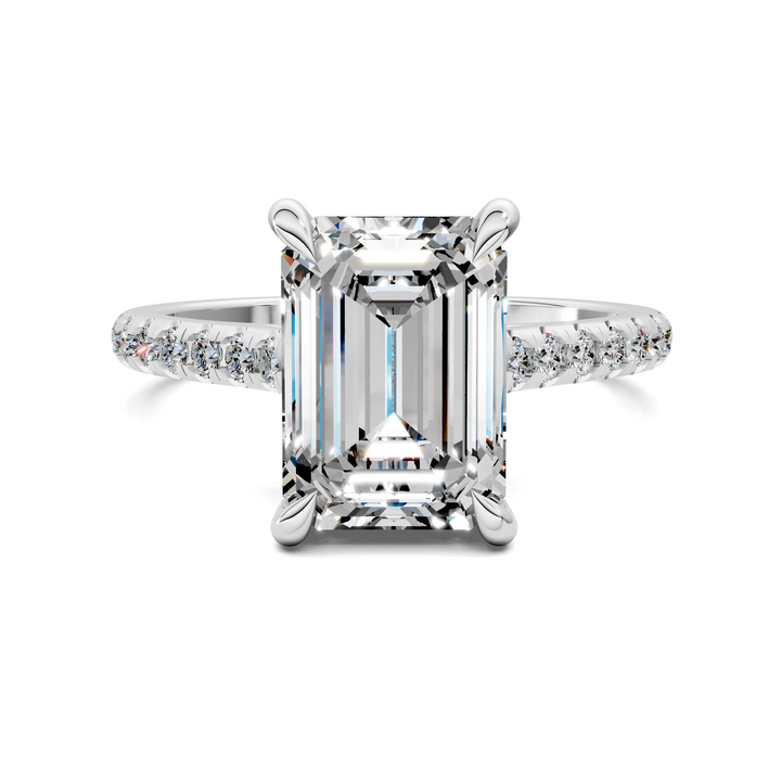 Hollie Hidden Halo Cathedral Pavé Ring