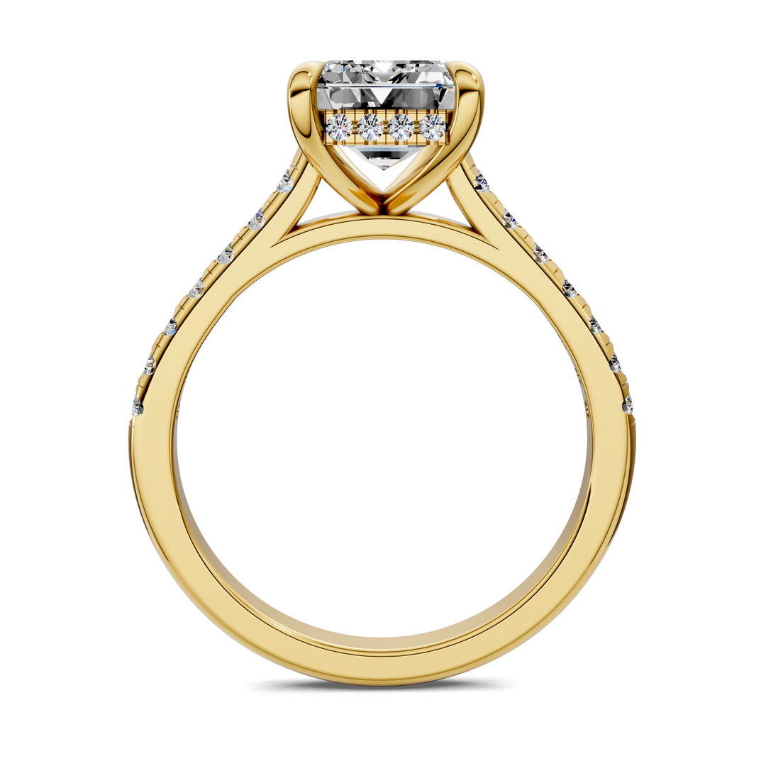 Hollie Hidden Halo Cathedral Pavé Ring