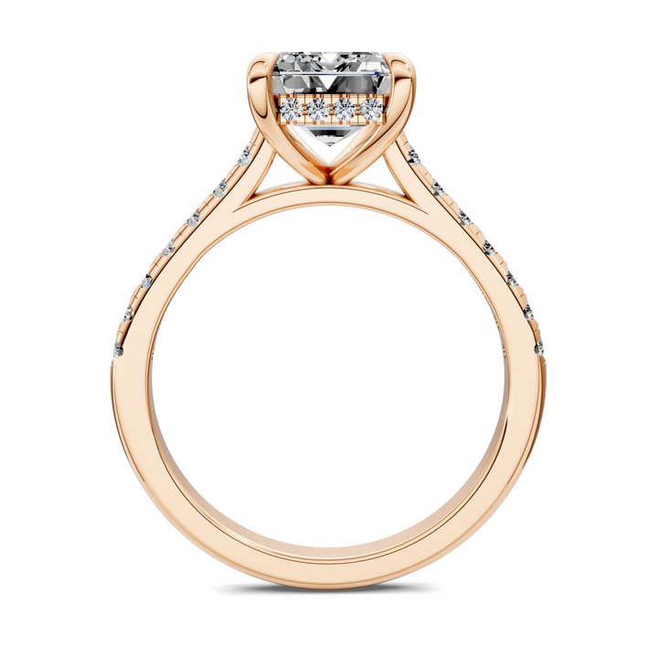 Hollie Hidden Halo Cathedral Pavé Ring