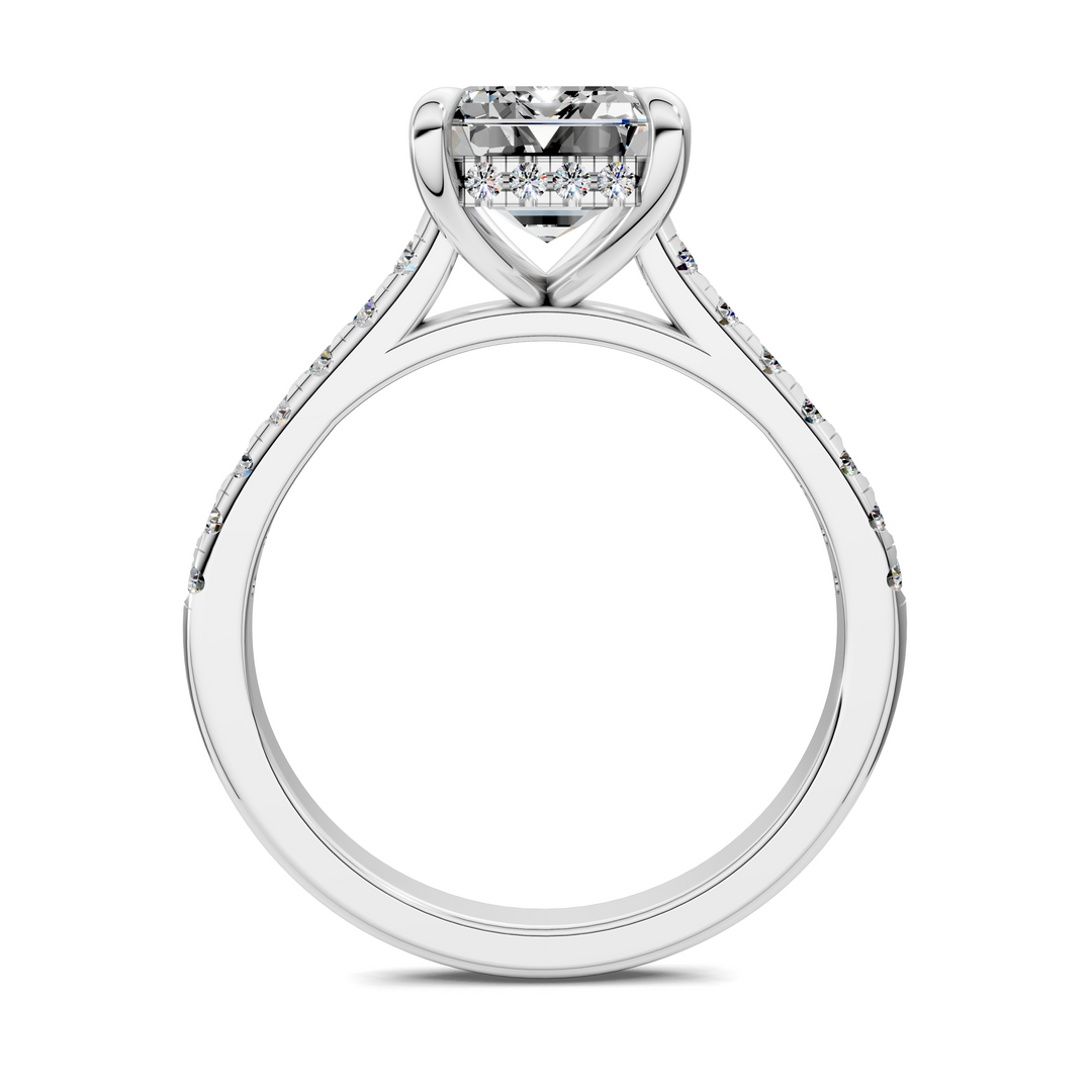 Hollie Hidden Halo Cathedral Pavé Ring