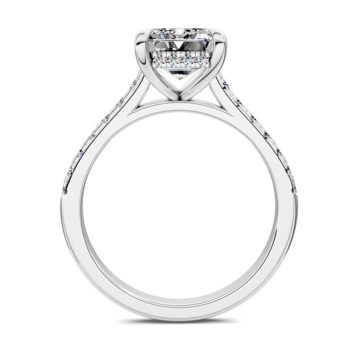 Hollie Hidden Halo Cathedral Pavé Ring
