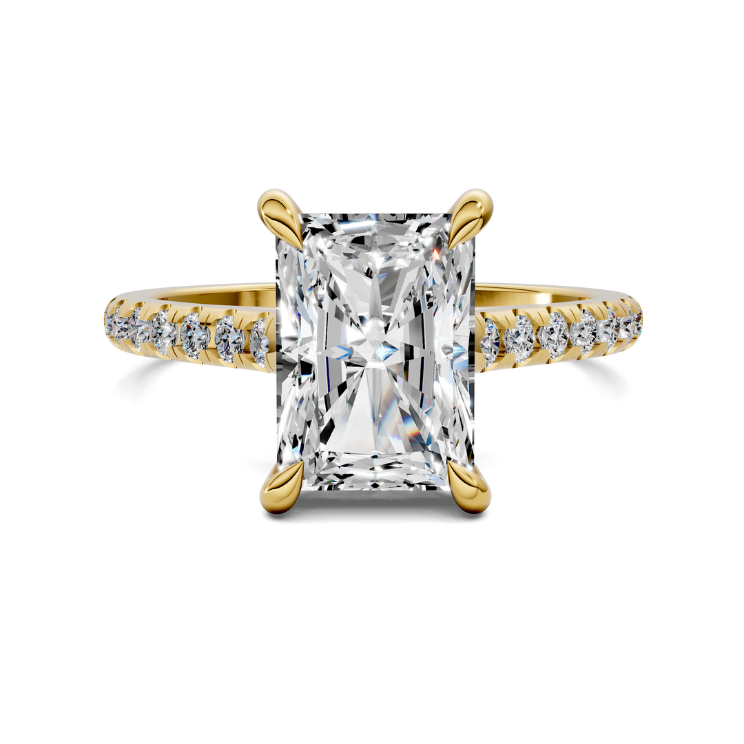 Hollie Hidden Halo Cathedral Pavé Ring