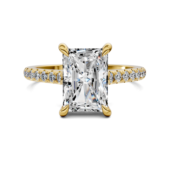 Hollie Hidden Halo Cathedral Pavé Ring