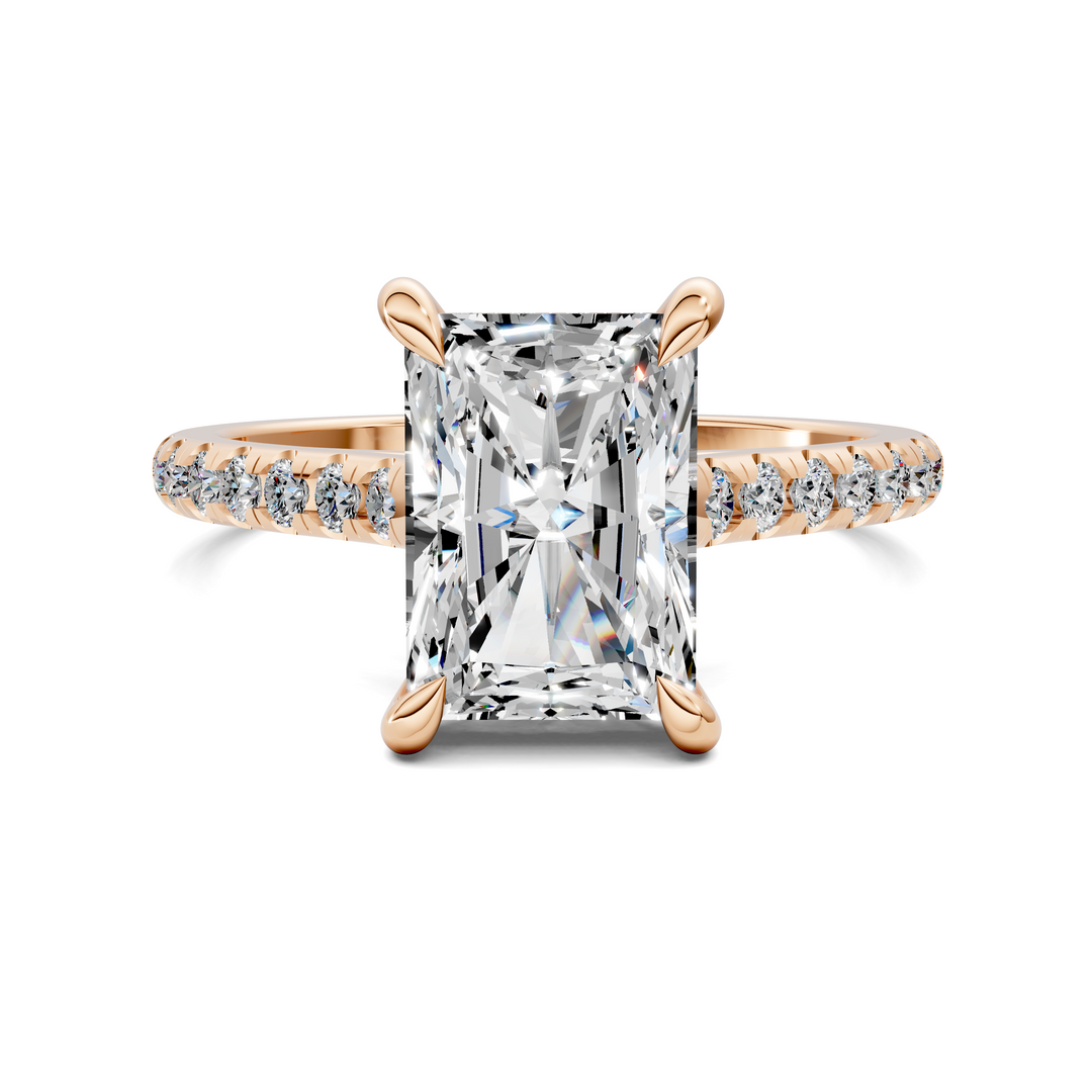 Hollie Hidden Halo Cathedral Pavé Ring