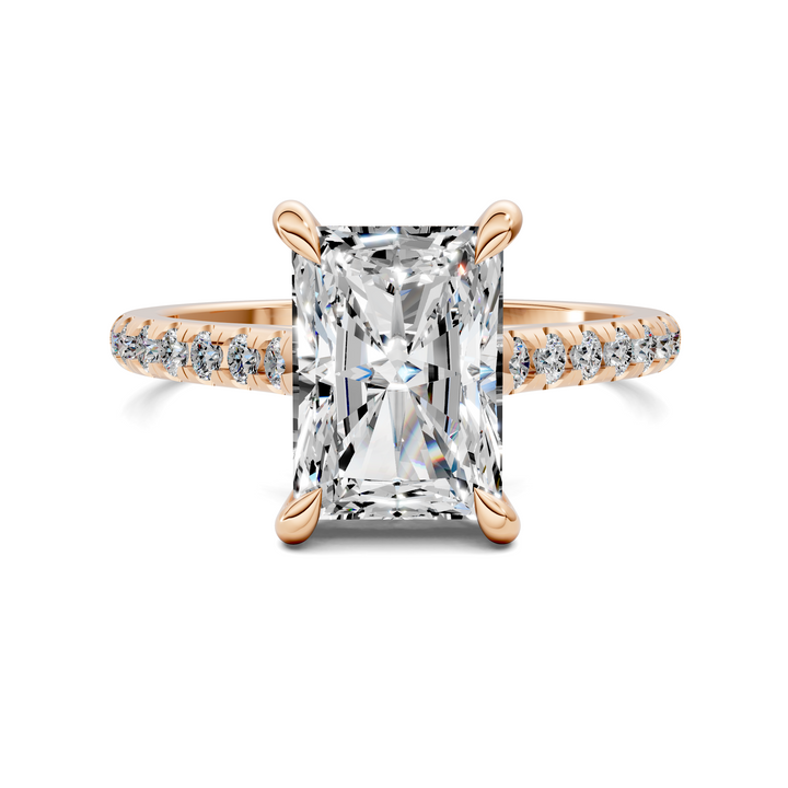 Hollie Hidden Halo Cathedral Pavé Ring