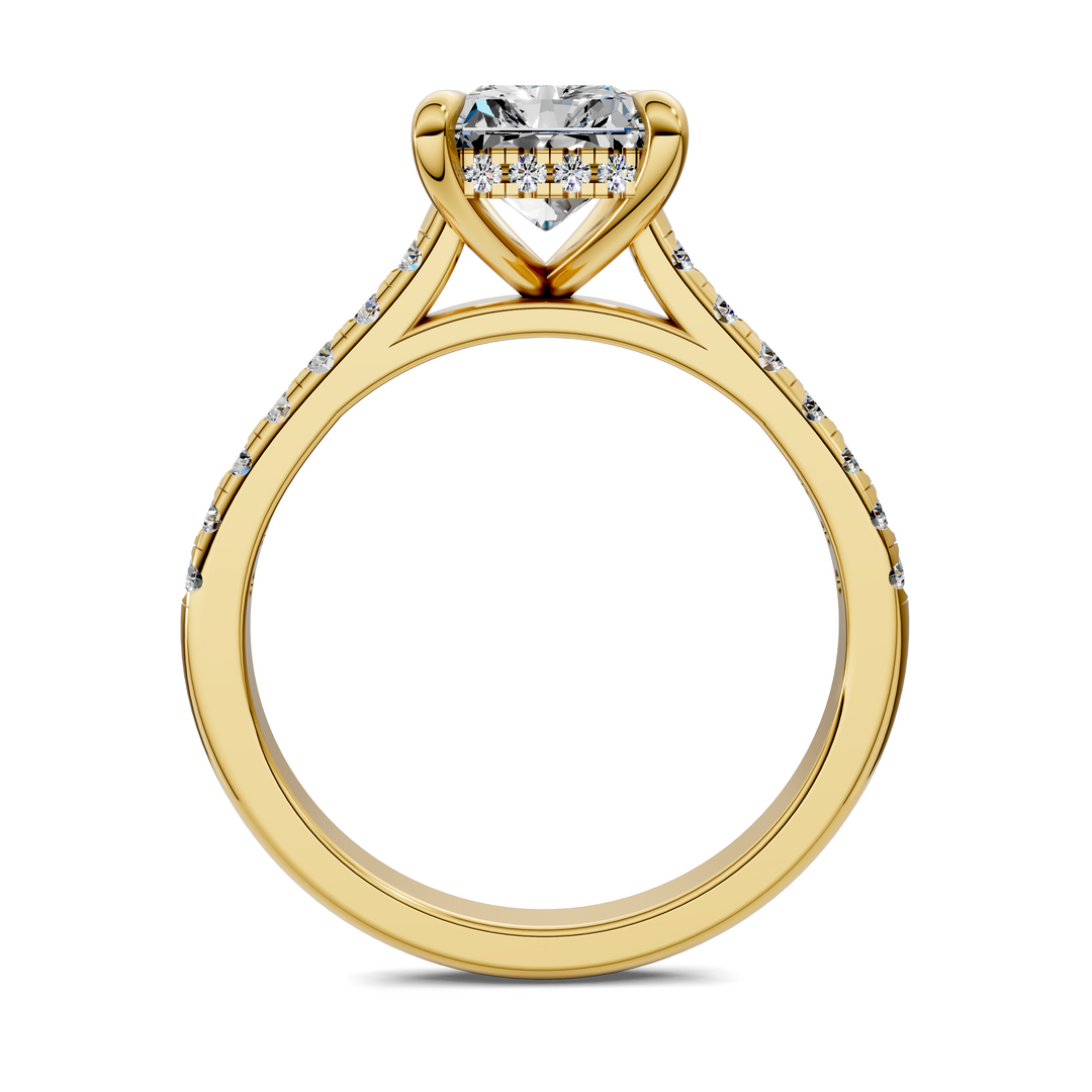 Hollie Hidden Halo Cathedral Pavé Ring