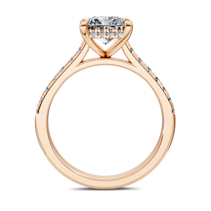 Hollie Hidden Halo Cathedral Pavé Ring