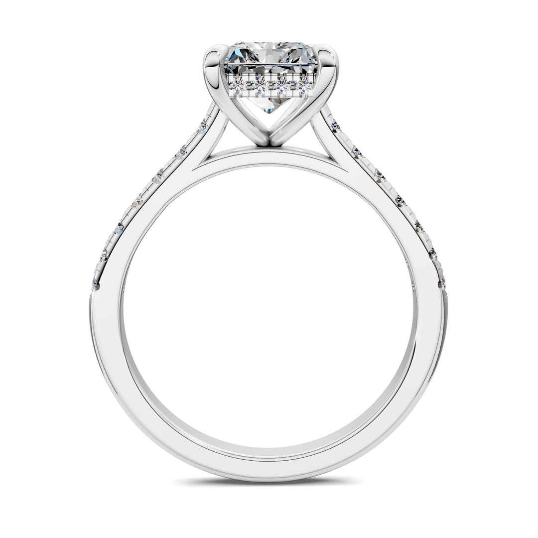 Hollie Hidden Halo Cathedral Pavé Ring