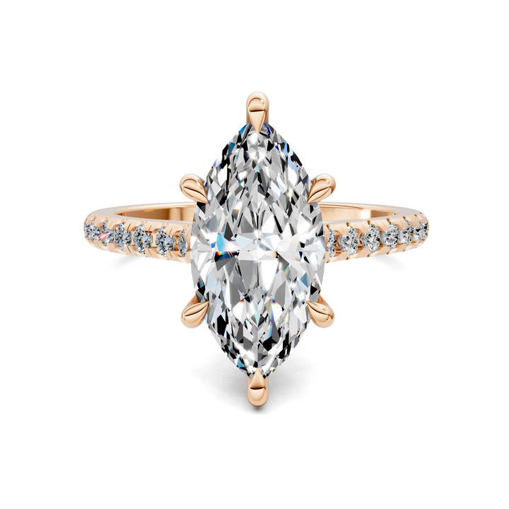 Hollie Hidden Halo Cathedral Pavé Ring