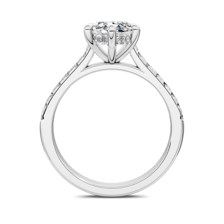 Hollie Hidden Halo Cathedral Pavé Ring