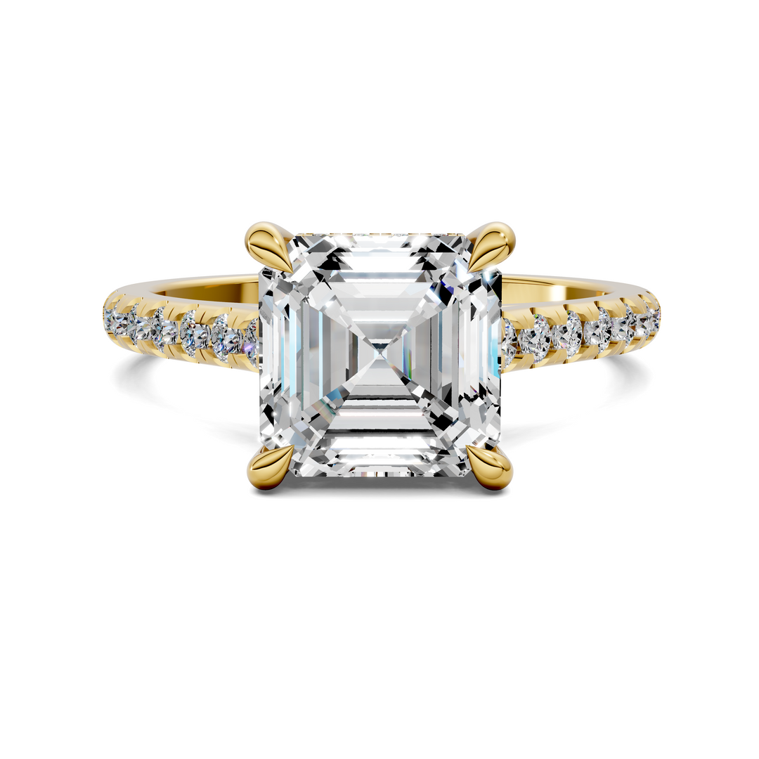 Hollie Hidden Halo Cathedral Pavé Ring