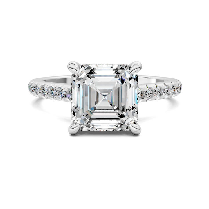 Hollie Hidden Halo Cathedral Pavé Ring