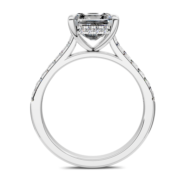 Hollie Hidden Halo Cathedral Pavé Ring