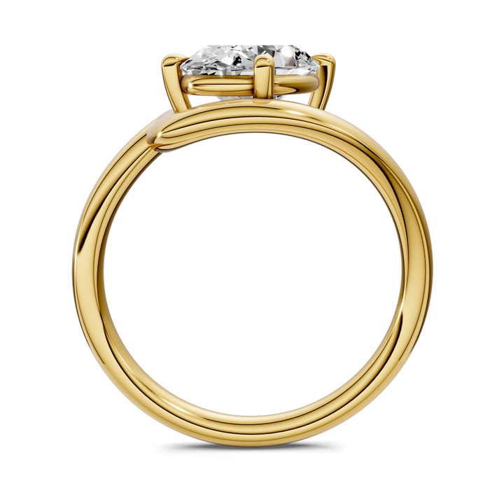 Shelley Sculptural Solitaire Ring