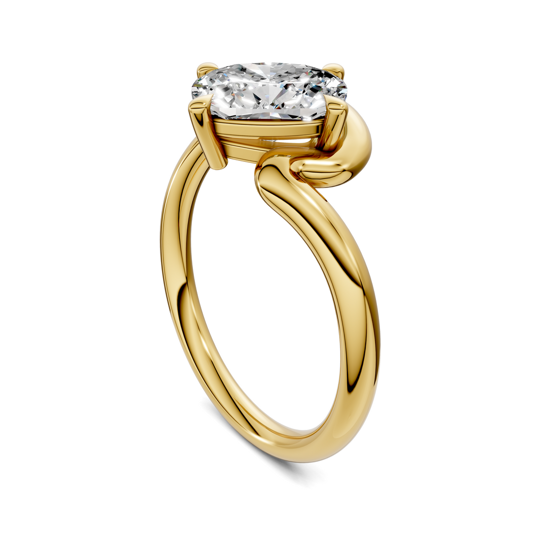 Shelley Sculptural Solitaire Ring
