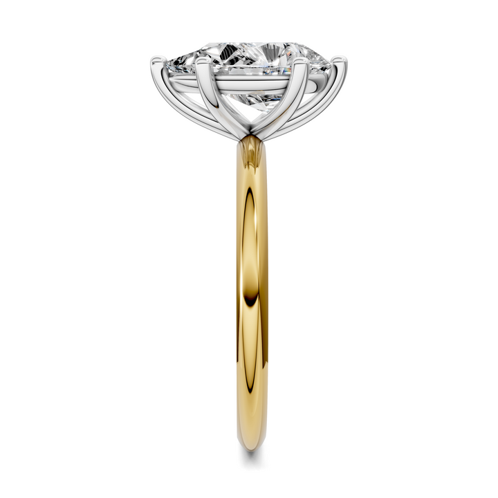 Sally Two-Tone Solitaire Ring