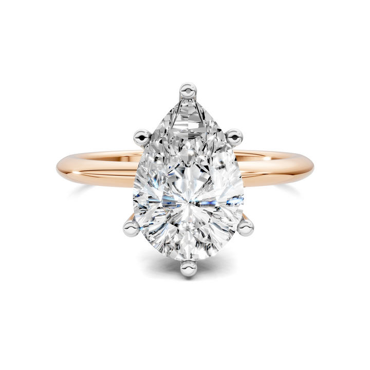 Sally Two-Tone Solitaire Ring