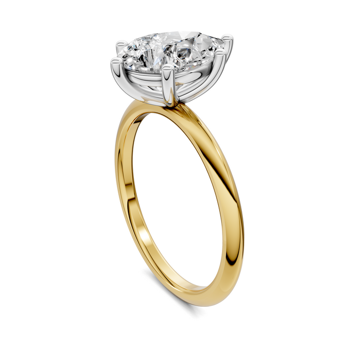Sally Two-Tone Solitaire Ring
