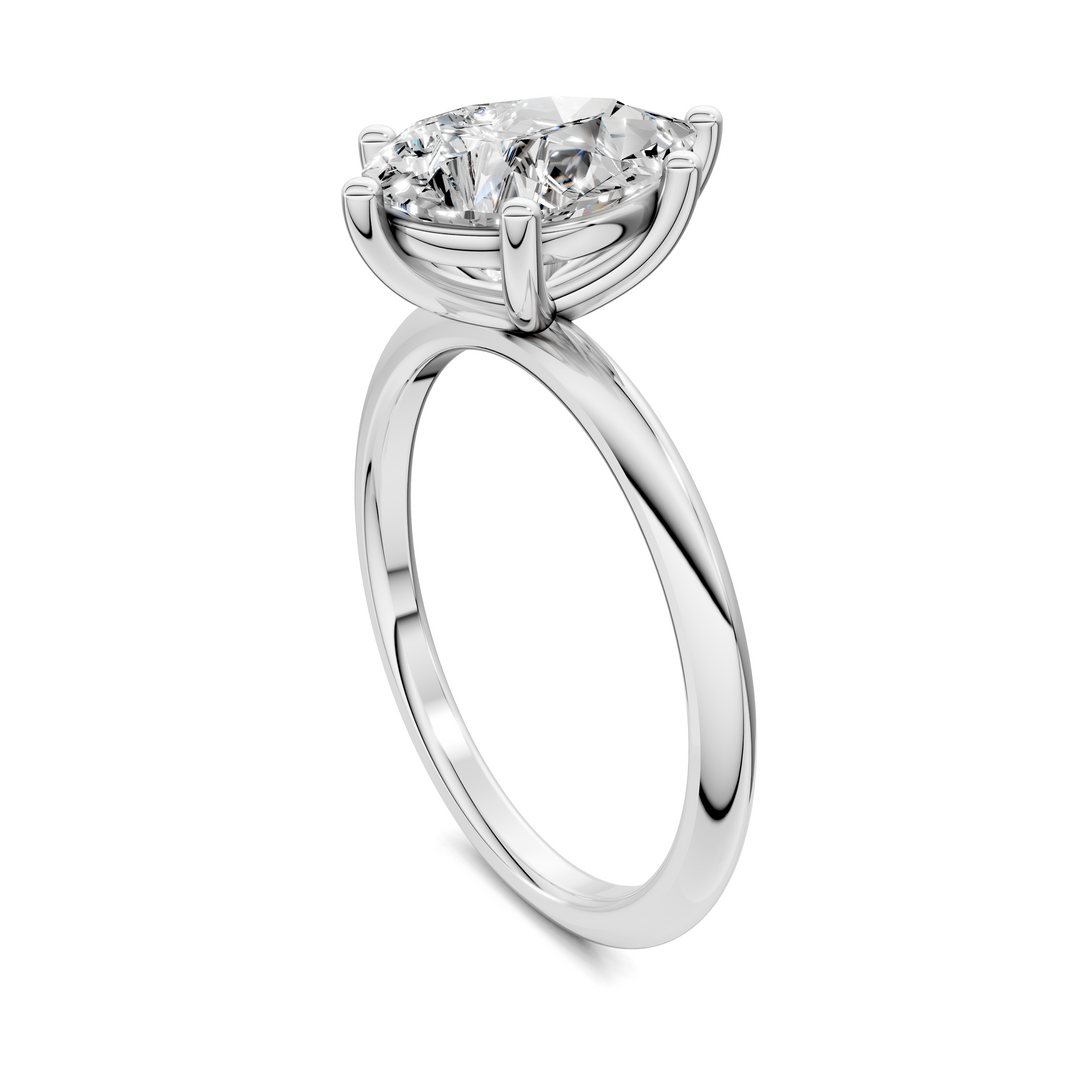 Sally Two-Tone Solitaire Ring