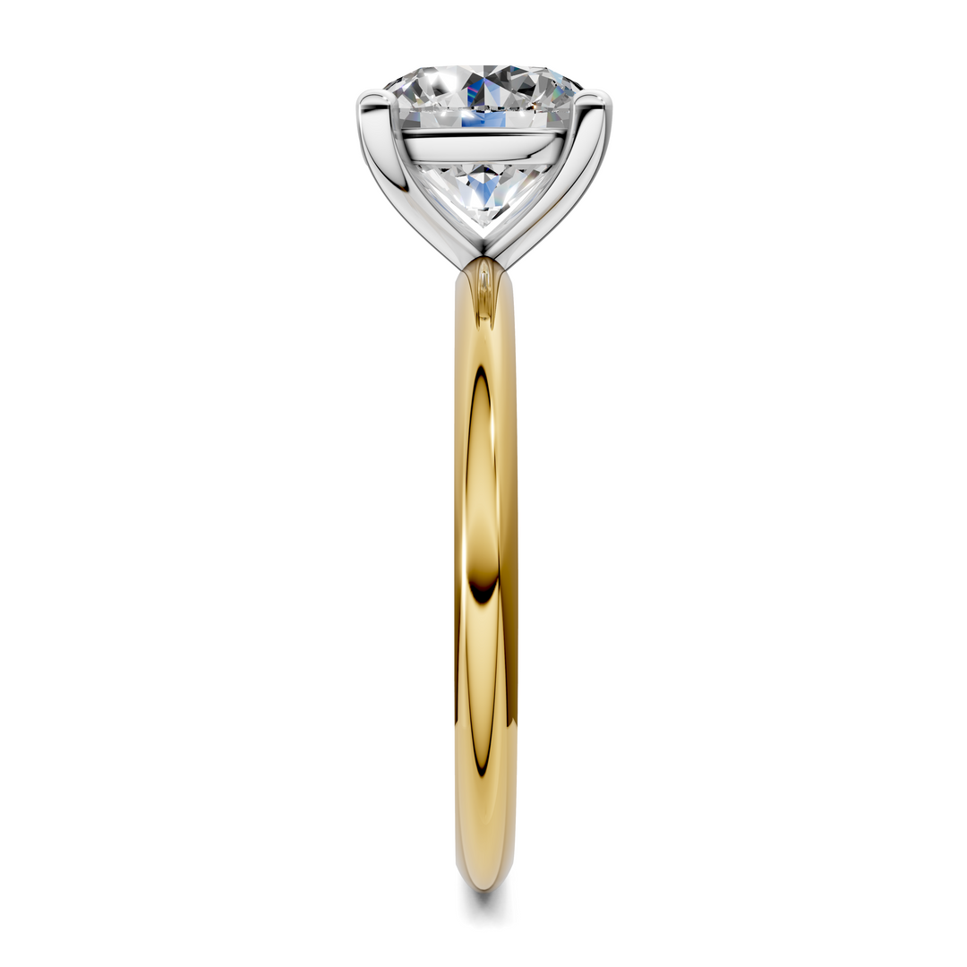 Sally Two-Tone Solitaire Ring