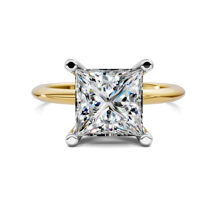 Sally Two-Tone Solitaire Ring