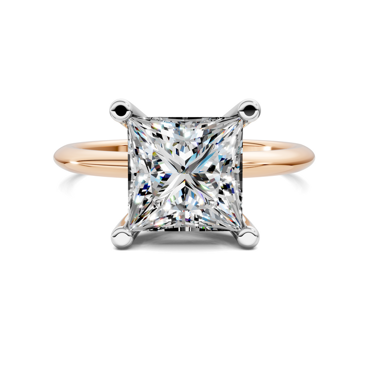 Sally Two-Tone Solitaire Ring