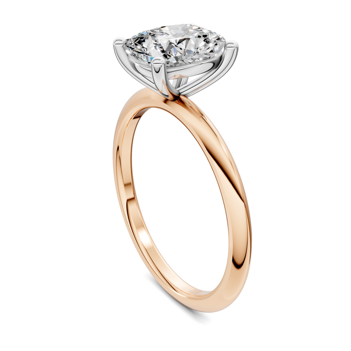 Sally Two-Tone Solitaire Ring