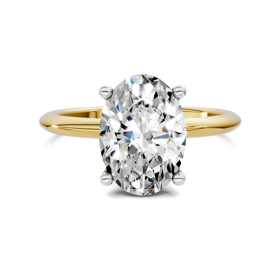 Sally Two-Tone Solitaire Ring