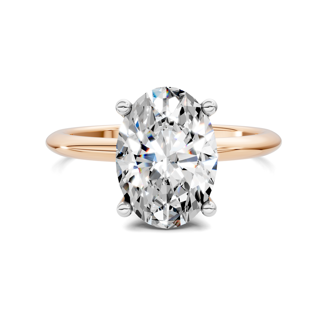 Sally Two-Tone Solitaire Ring