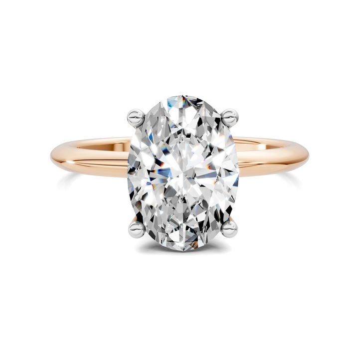 Sally Two-Tone Solitaire Ring