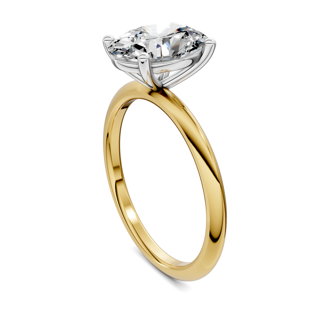 Sally Two-Tone Solitaire Ring