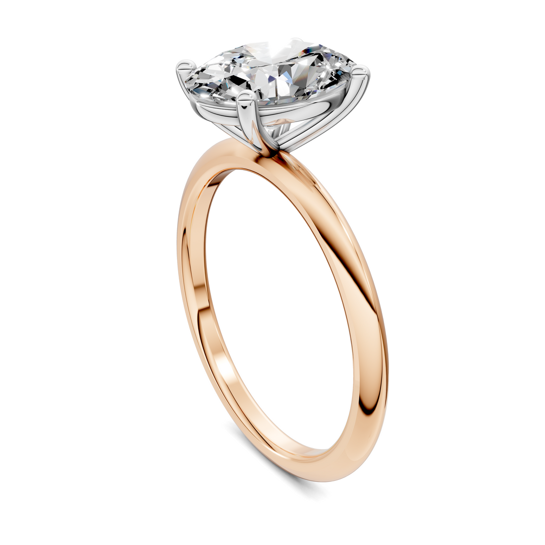 Sally Two-Tone Solitaire Ring