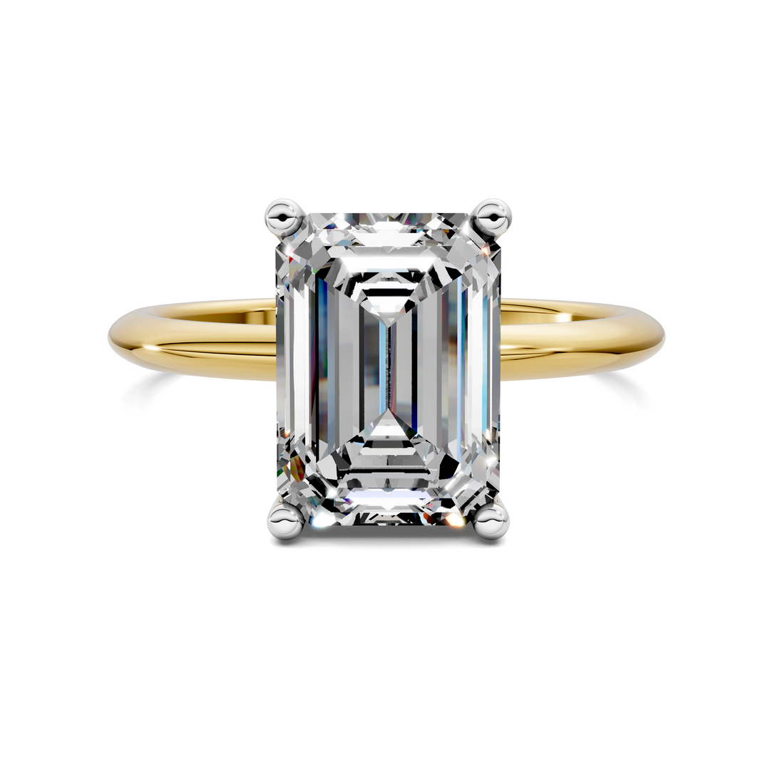 Sally Two-Tone Solitaire Ring