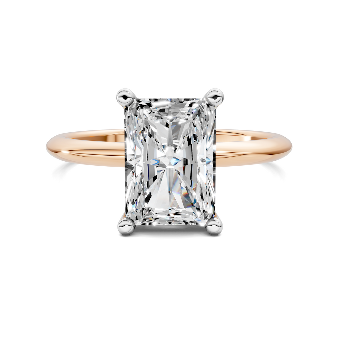 Sally Two-Tone Solitaire Ring