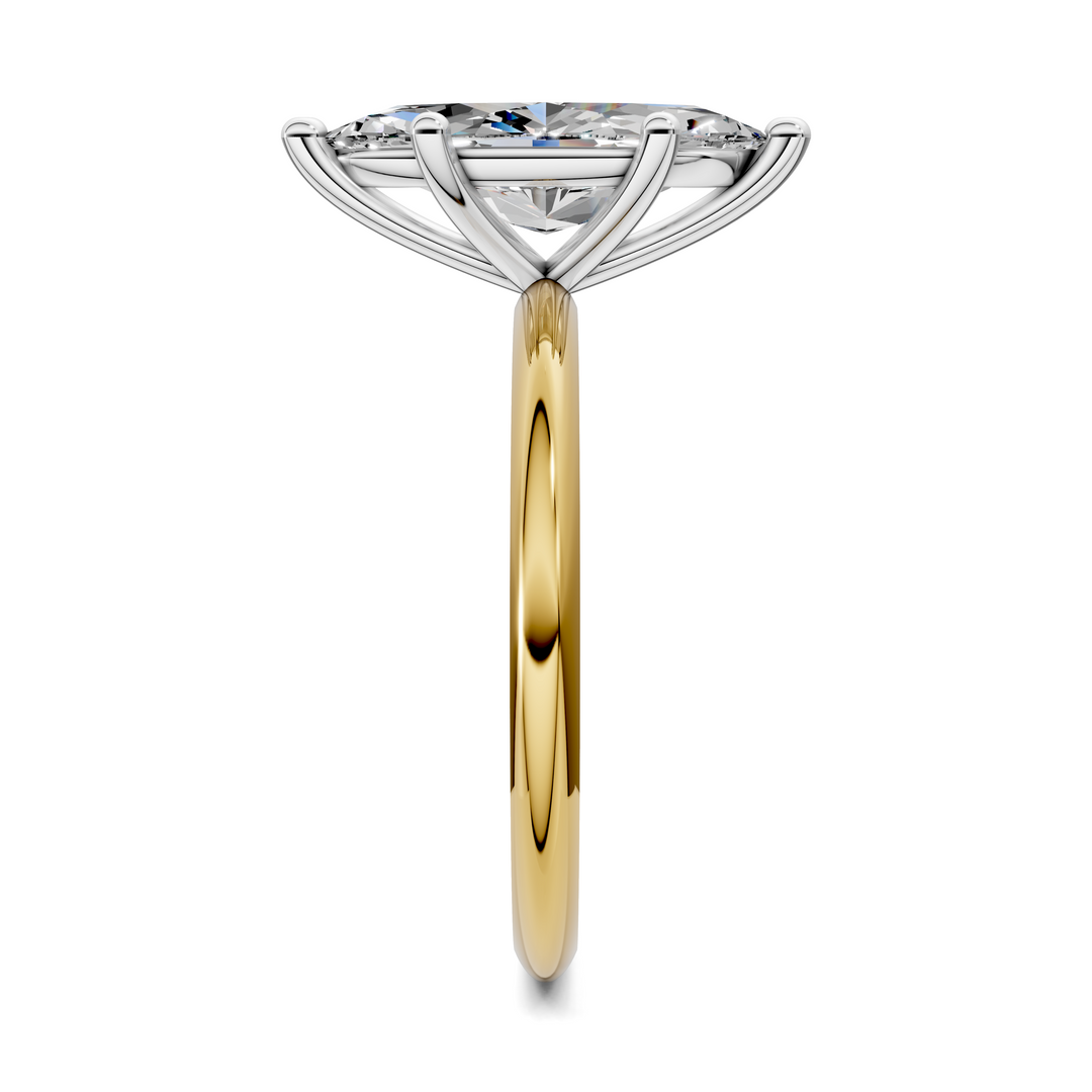 Sally Two-Tone Solitaire Ring