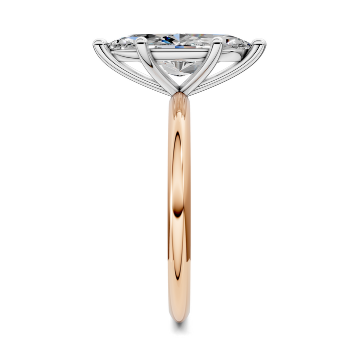 Sally Two-Tone Solitaire Ring
