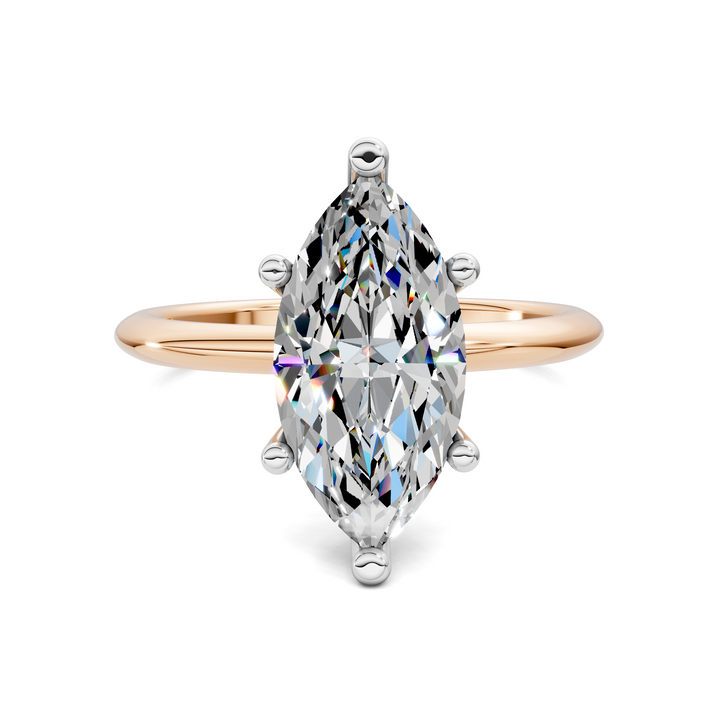 Sally Two-Tone Solitaire Ring