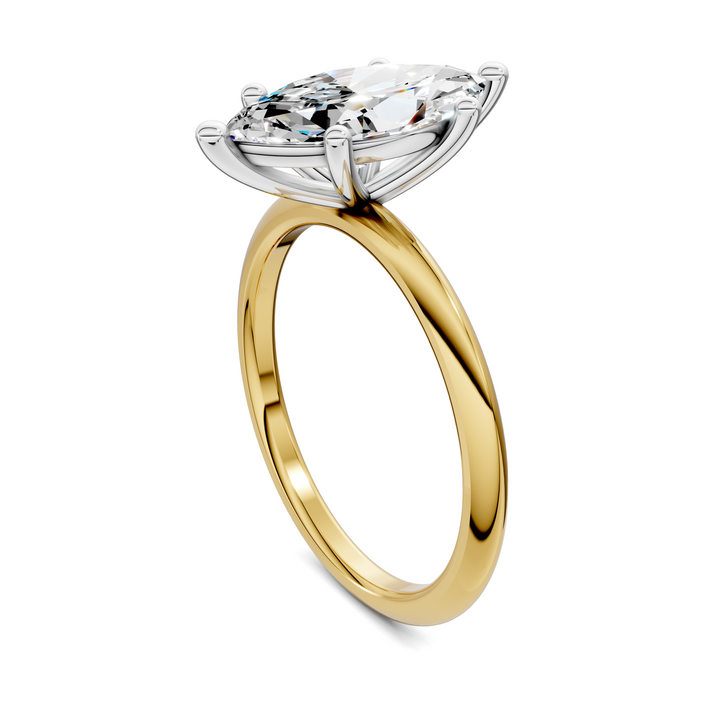Sally Two-Tone Solitaire Ring