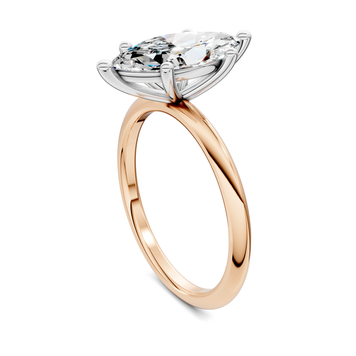 Sally Two-Tone Solitaire Ring