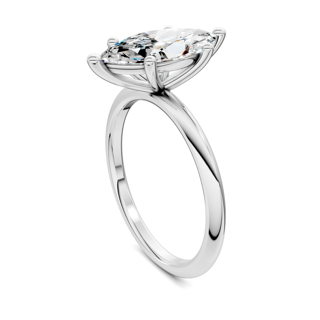 Sally Two-Tone Solitaire Ring