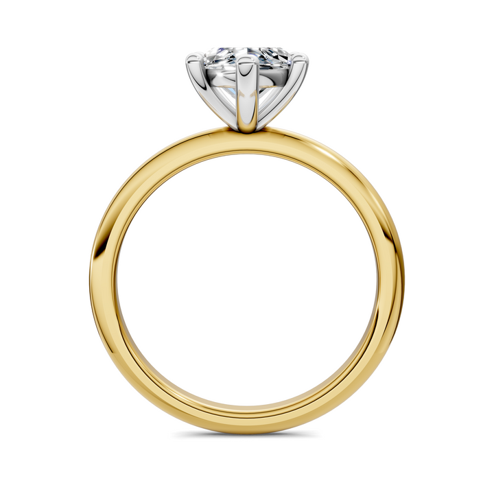 Sally Two-Tone Solitaire Ring