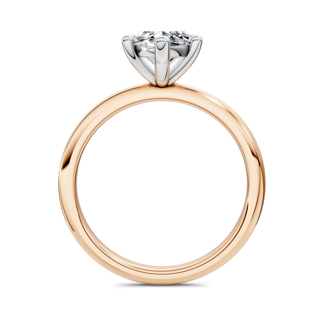 Sally Two-Tone Solitaire Ring