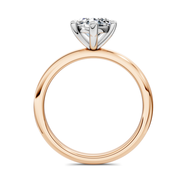 Sally Two-Tone Solitaire Ring