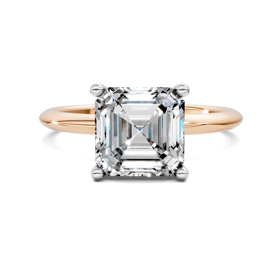 Sally Two-Tone Solitaire Ring