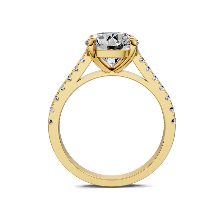 Aurora Pavé Diamond Engagement Ring