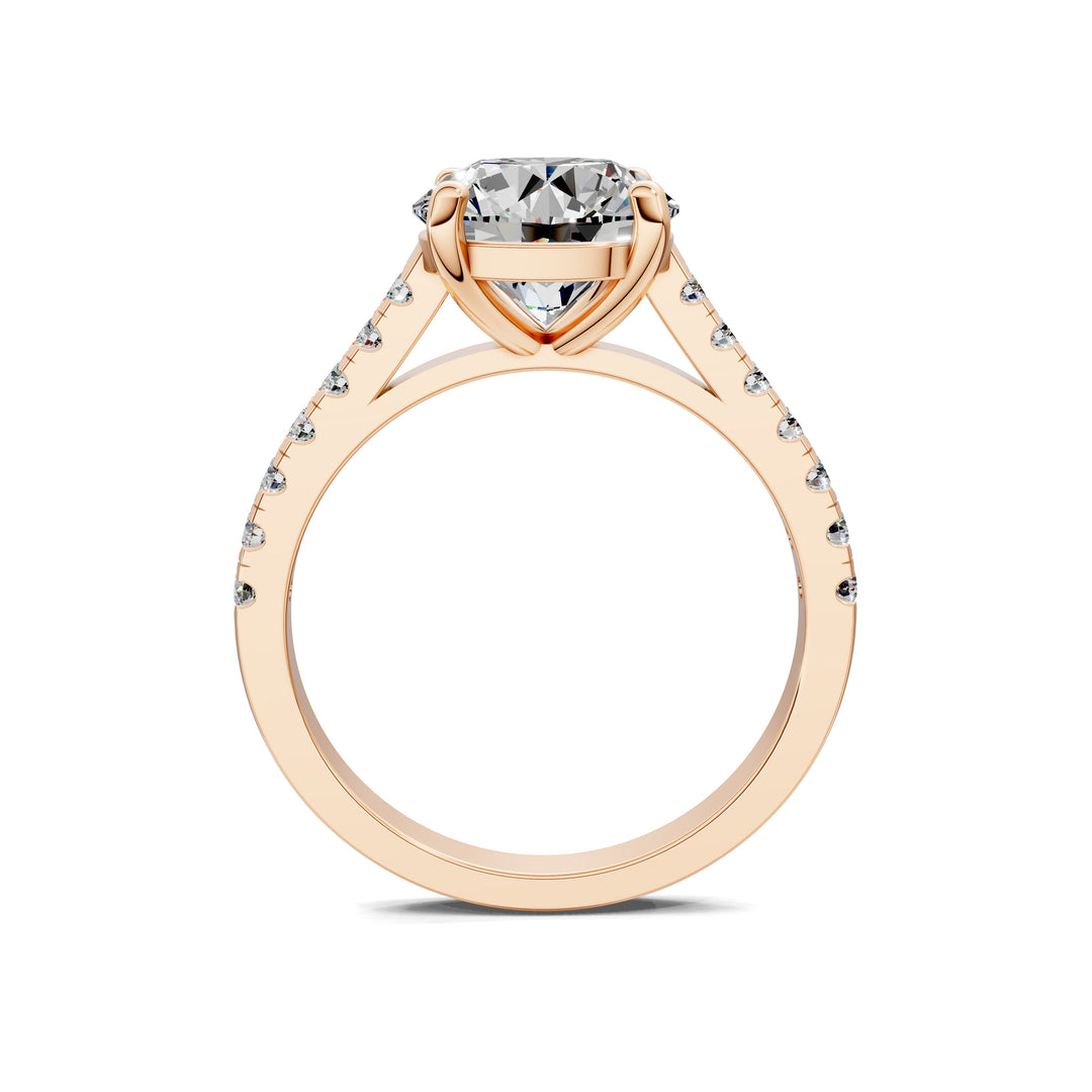Aurora Pavé Diamond Engagement Ring