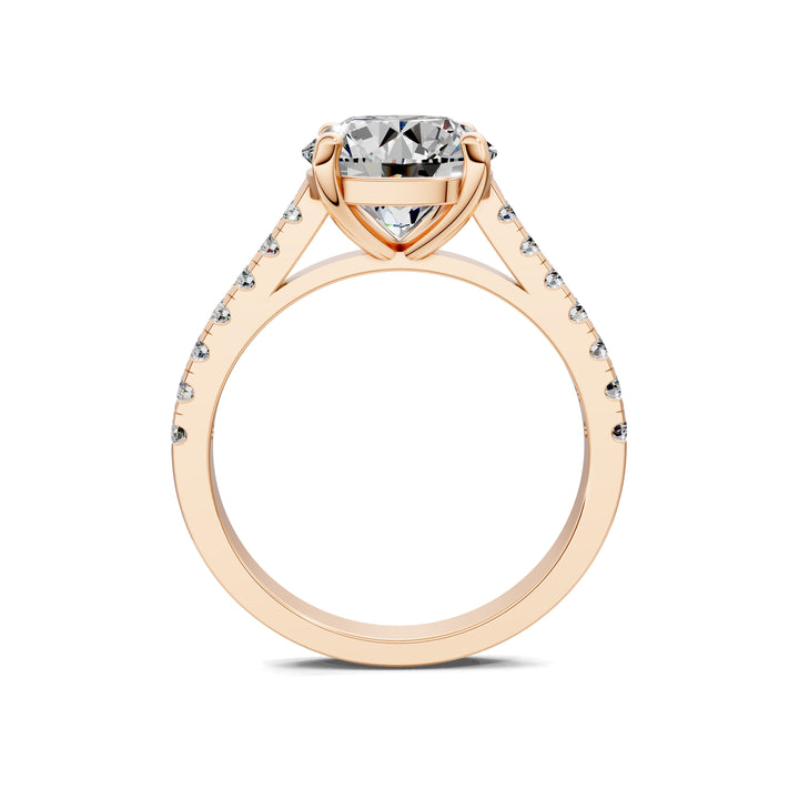 Aurora Pavé Diamond Engagement Ring
