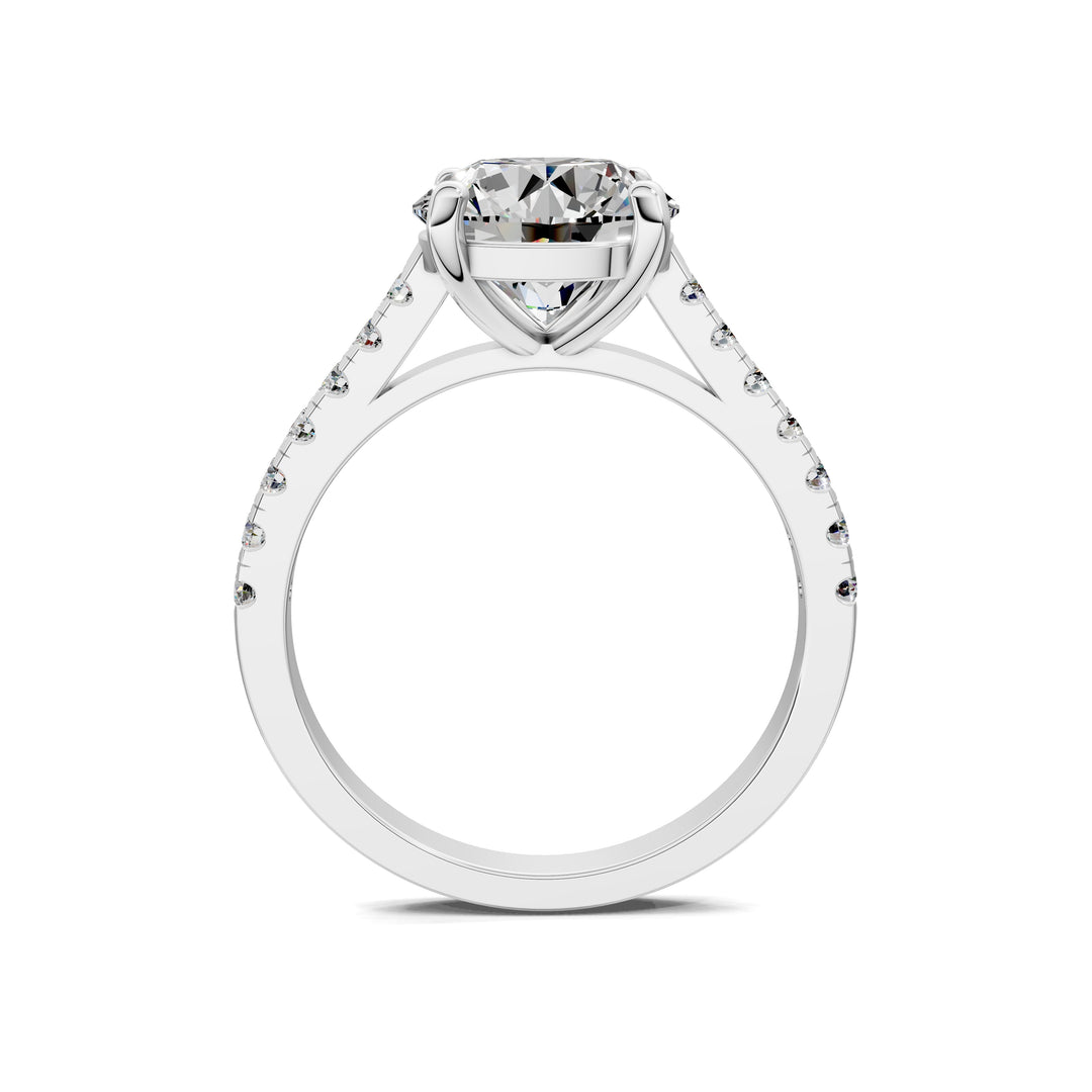 Aurora Pavé Diamond Engagement Ring
